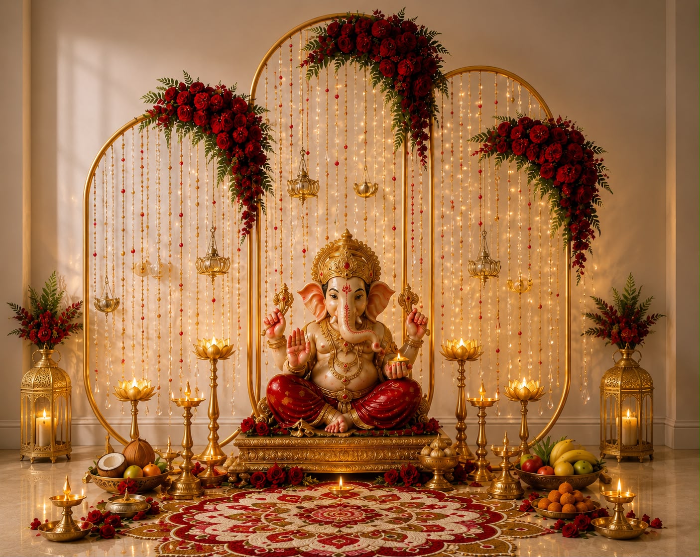 Royal Crimson Arch Theme decor theme