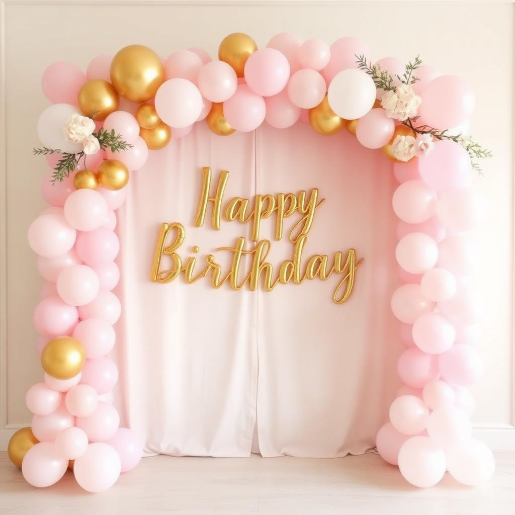 Blush Balloon Birthday